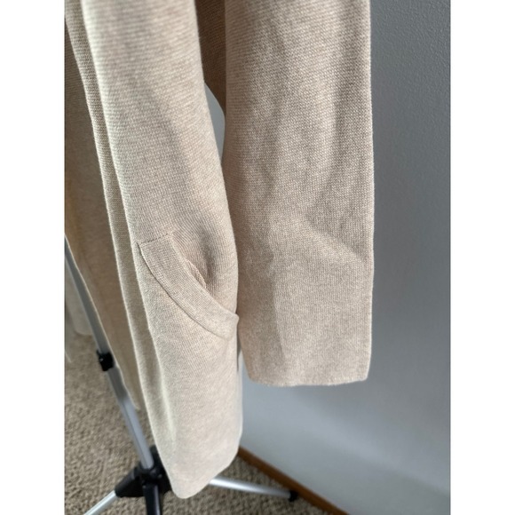 J.Crew Women's Beige Long Open Cotton Cardigan Size XL - Picture 4 of 8